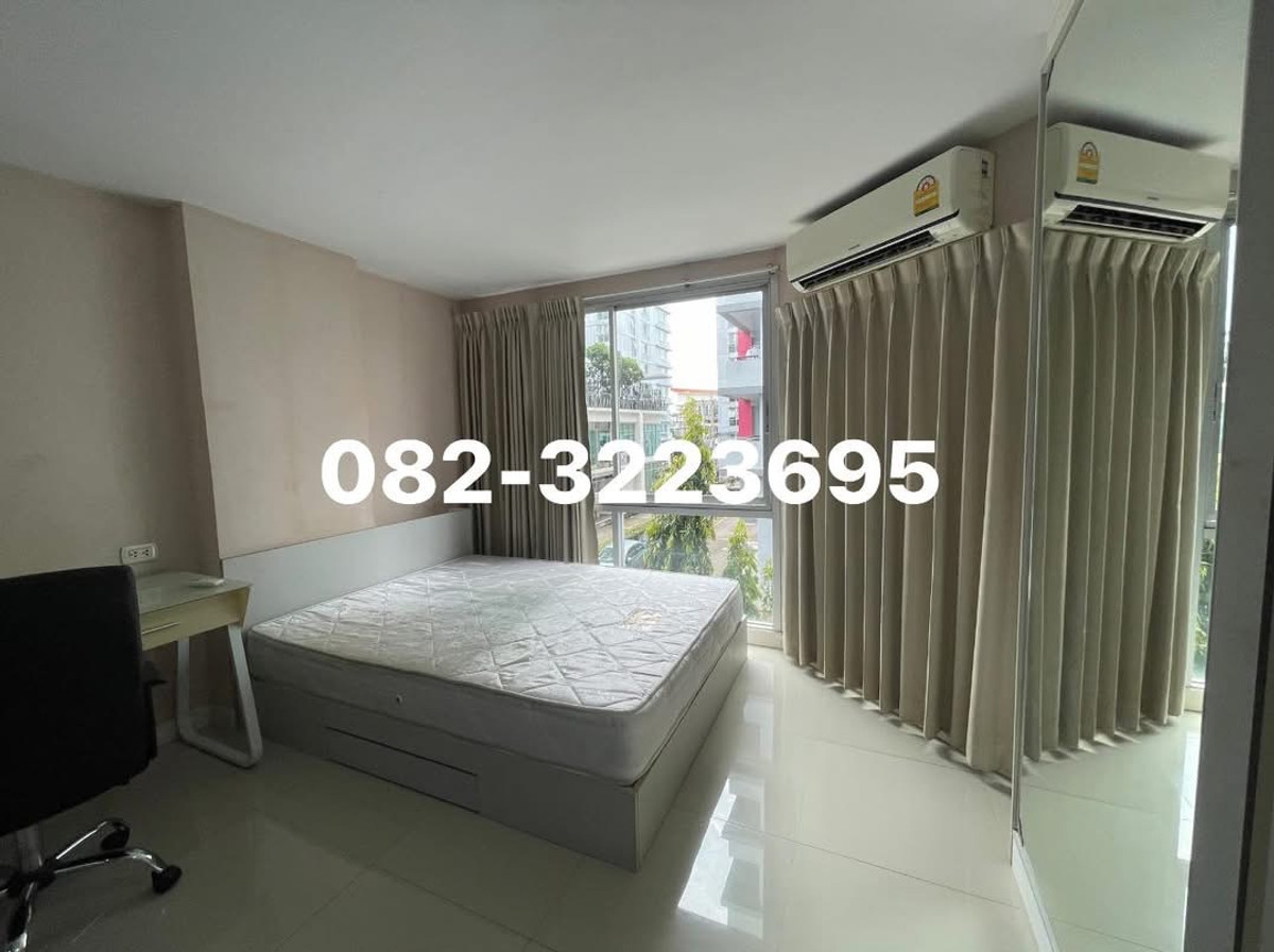 For RentCondoBangna, Bearing, Lasalle : Ready to move in, Swift Condo, Soi ABAC Bangna KM 26, has a washing machine. If interested, contact 082-3223695 🟨