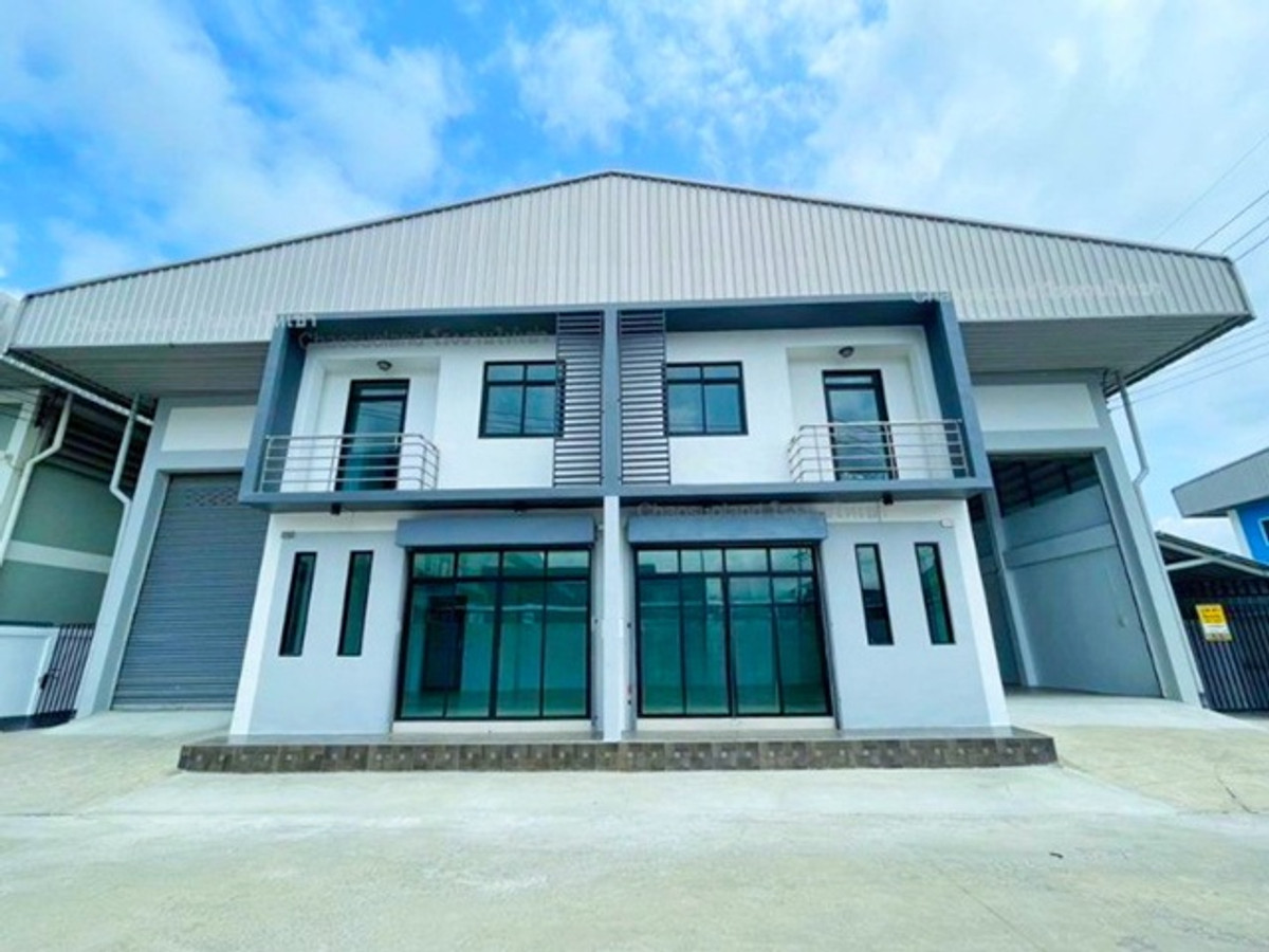 ให้เช่าโกดังมหาชัย สมุทรสาคร : ใกล้ไทวัสดุ บางบอน 800 ม.วัดโพธิ์แจ้ โกดัง โรงงานให้เช่า 860 ตร.ม. พร้อมออฟฟิศ 2 ชั้น 2 นอน 2 น้ำ โกดังกว้าง โปร่งโล่งทำเลเอกชัย บางบอน