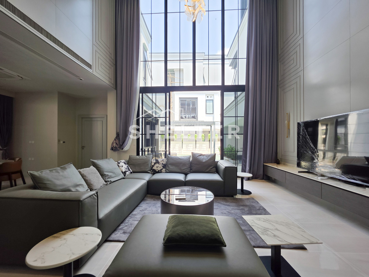 For RentHousePattanakan, Srinakarin : Single house ready for rent, Super Luxury, near Brighton International School | Wellington