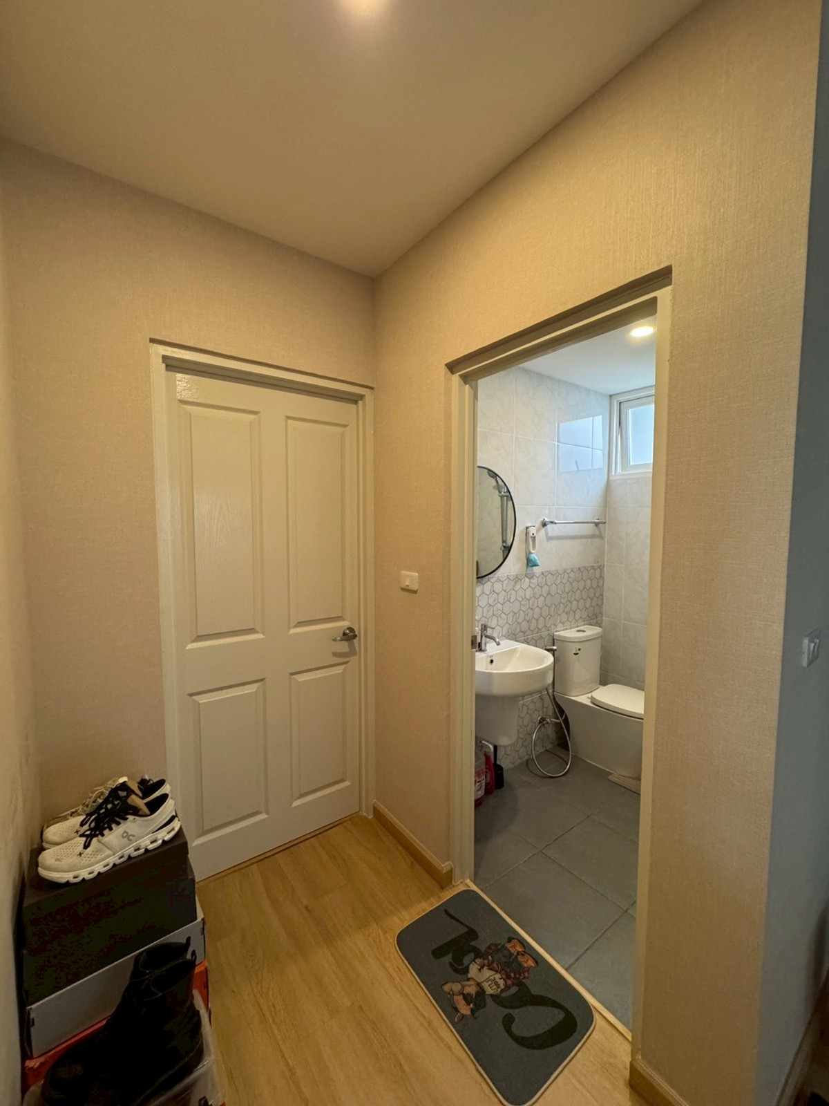 For RentNonthaburi, Bang Yai, Bangbuathong : 💕 Semi-detached house for rent, Q District Westgate project 💕 Beautiful house, ready to move in, complete with functions, suitable for both living and making a home office.