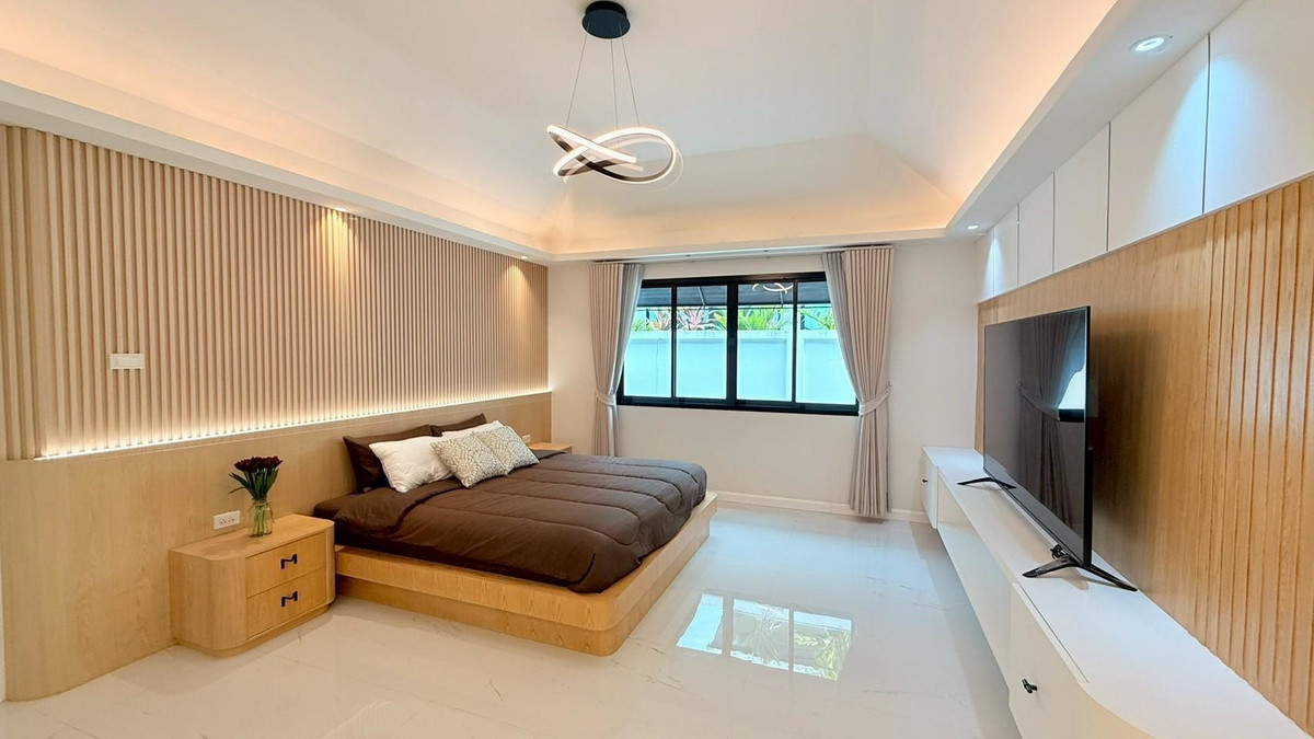 For SaleHousePattaya, Bangsaen, Chonburi : Detached House Nibbana Shade / 4 Bedrooms (FOR SALE) AM100