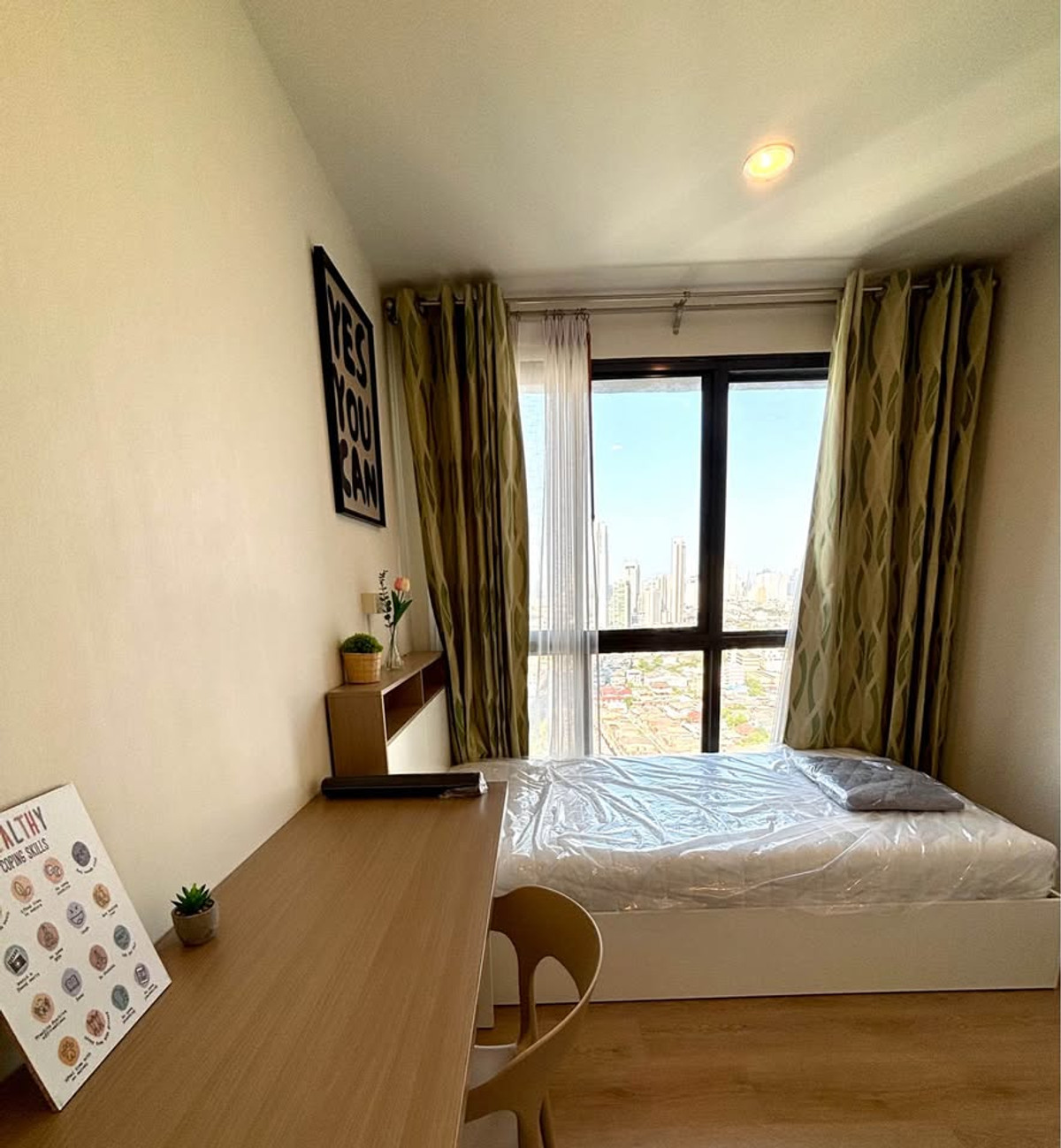 For RentCondoThaphra, Talat Phlu, Wutthakat : 🌲✨2 bedrooms, Ideo Sathon -Thaphra- Condo for rent, newly decorated, minimal style, super cute,  BTS Pho Nimit 