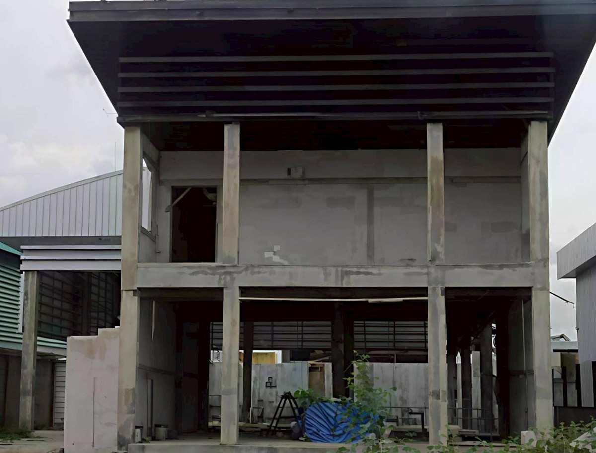 ขายโกดังนนทบุรี บางใหญ่ บางบัวทอง : 295AGKI🔥 ขายด่วน! ที่ดินพร้อมออฟฟิศ + โกดัง บางบัวทอง 