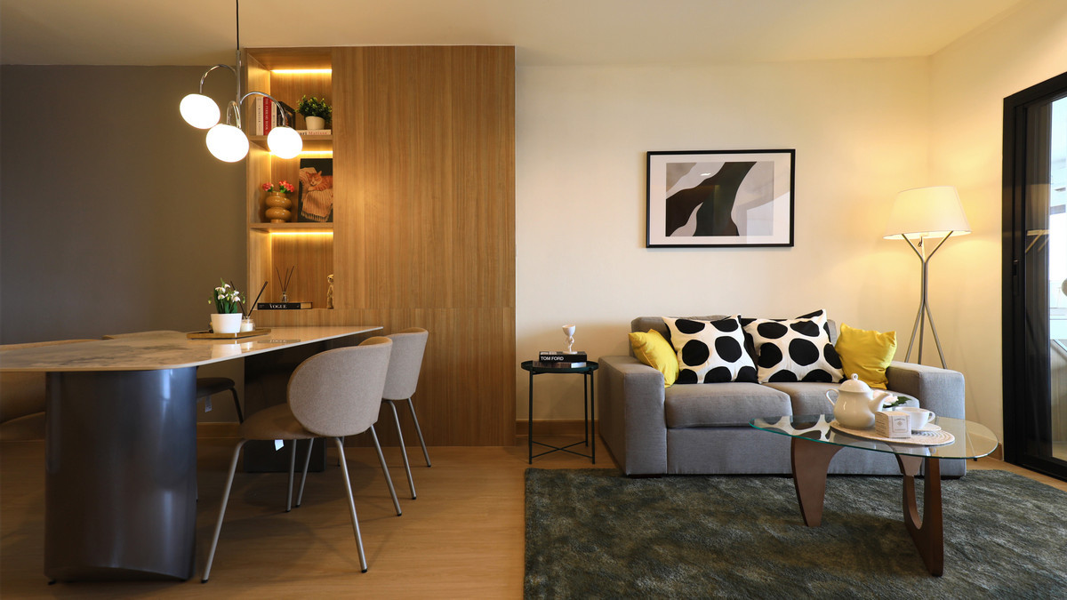 ขายคอนโดพัฒนาการ ศรีนครินทร์ : K-6850 ห้องสวย ตกแต่งใหม่ ทำเลดี ใกล้ BTS ศรีนครินทร์ เพียง 150 เมตร🔥🔥ขายด่วน ! เดอะ ทรีโอ้ การ์เด้น ระเบียงกว้าง พร้อมอยู่