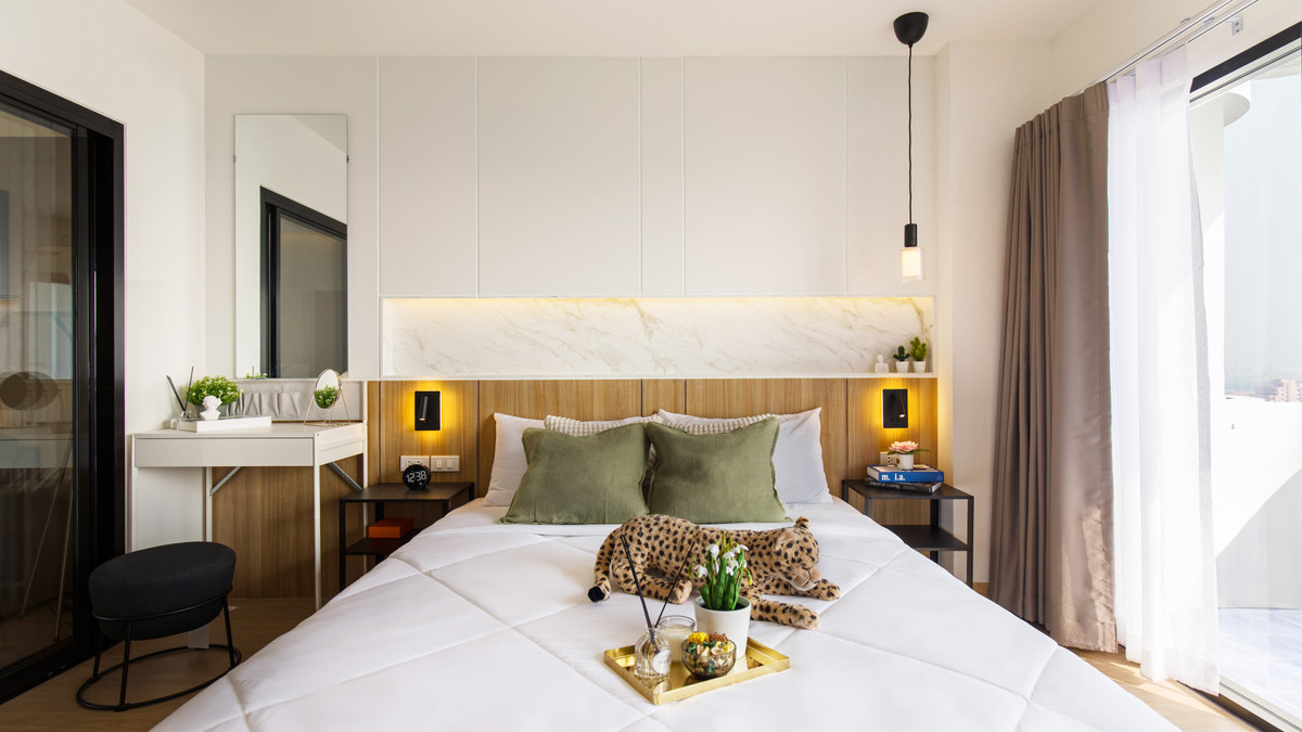 ขายคอนโดพัฒนาการ ศรีนครินทร์ : K-6850 ห้องสวย ตกแต่งใหม่ ทำเลดี ใกล้ BTS ศรีนครินทร์ เพียง 150 เมตร🔥🔥ขายด่วน ! เดอะ ทรีโอ้ การ์เด้น ระเบียงกว้าง พร้อมอยู่