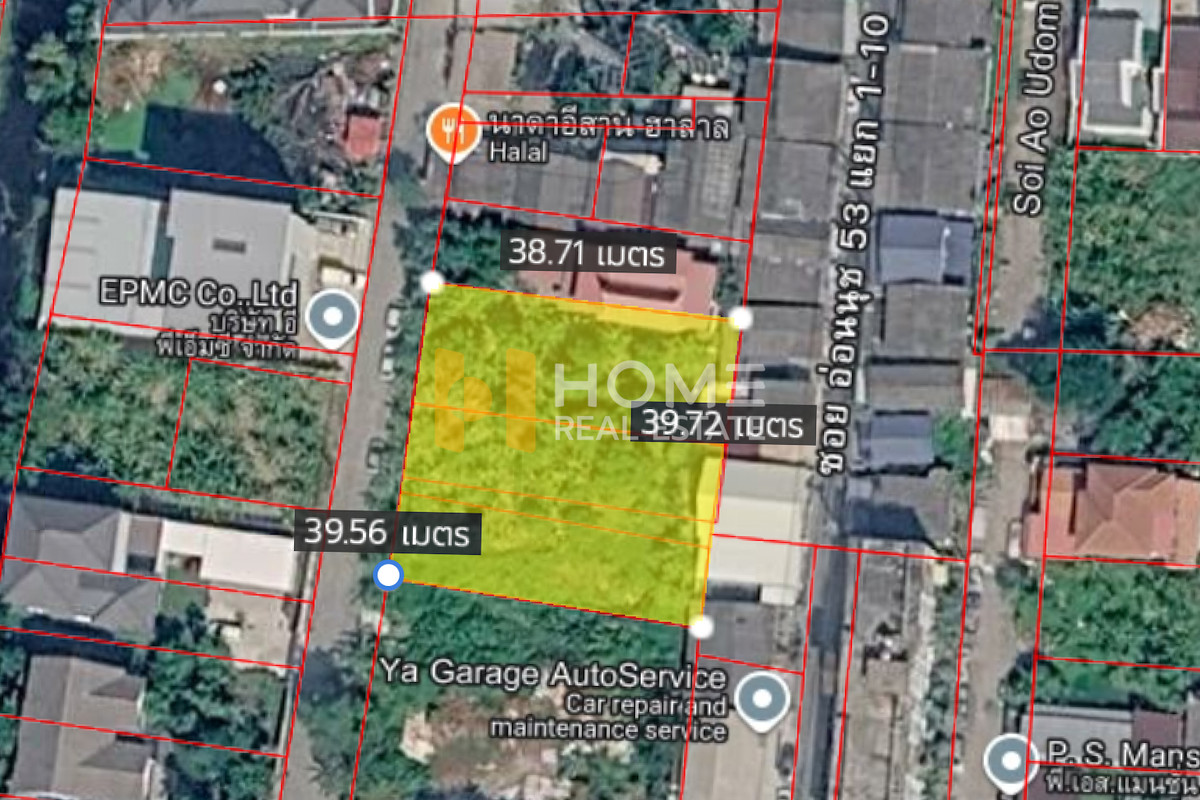 For SaleLandOnnut, Udomsuk : Vacant land 352 sq.w. Soi Onnut 53 /(for sale), Land 352 sq.w. Onnut 53 / 352 sq.w. (FOR SALE) FON271