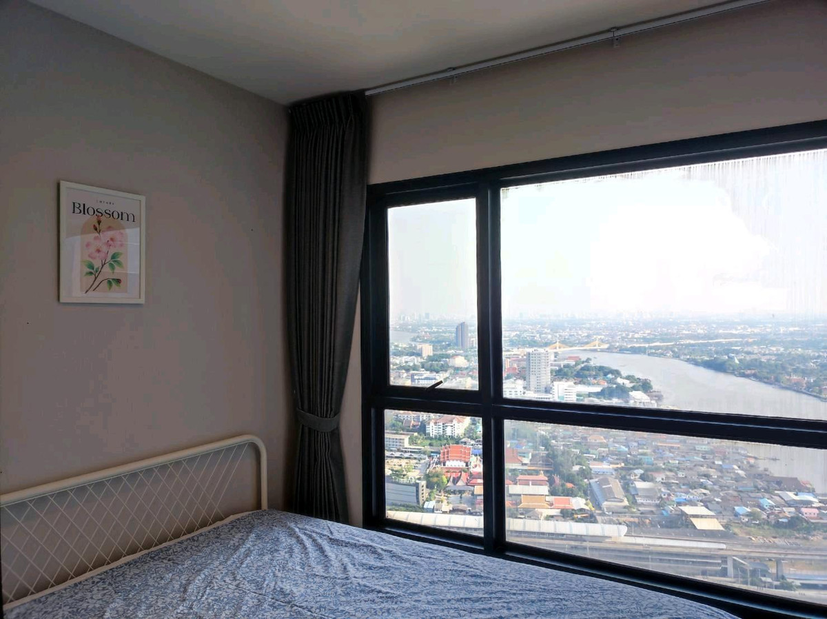 For RentCondoRattanathibet, Sanambinna : For rent: The Politan Rive, river view, Phra Nang Klao Bridge, fully furnished, ready to move in.