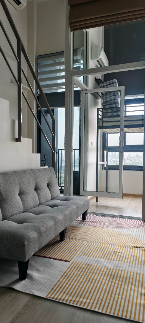 ให้เช่าคอนโดพระราม 9 เพชรบุรีตัดใหม่ RCA : 🔥ให้เช่าด่วน🔥ไอดีโอ นิว พระราม 9 ห้อง Duplex เพดานสูง 4.5 ม. ชั้น 20 วิวโล่ง ใกล้ Airport Link รามคำแหง พร้อมอยู่ เฟอร์ครบ