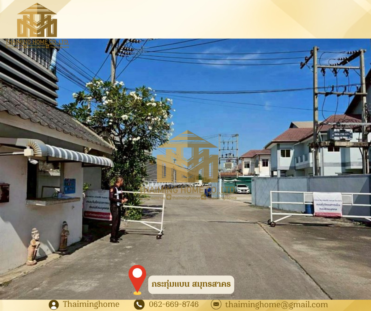 For RentWarehouseMahachai Samut Sakhon : For rent Home Factory /Factory with house 1 rai, Krathum Baen area, Om Noi, Samut Sakhon Province (TW8-12326)