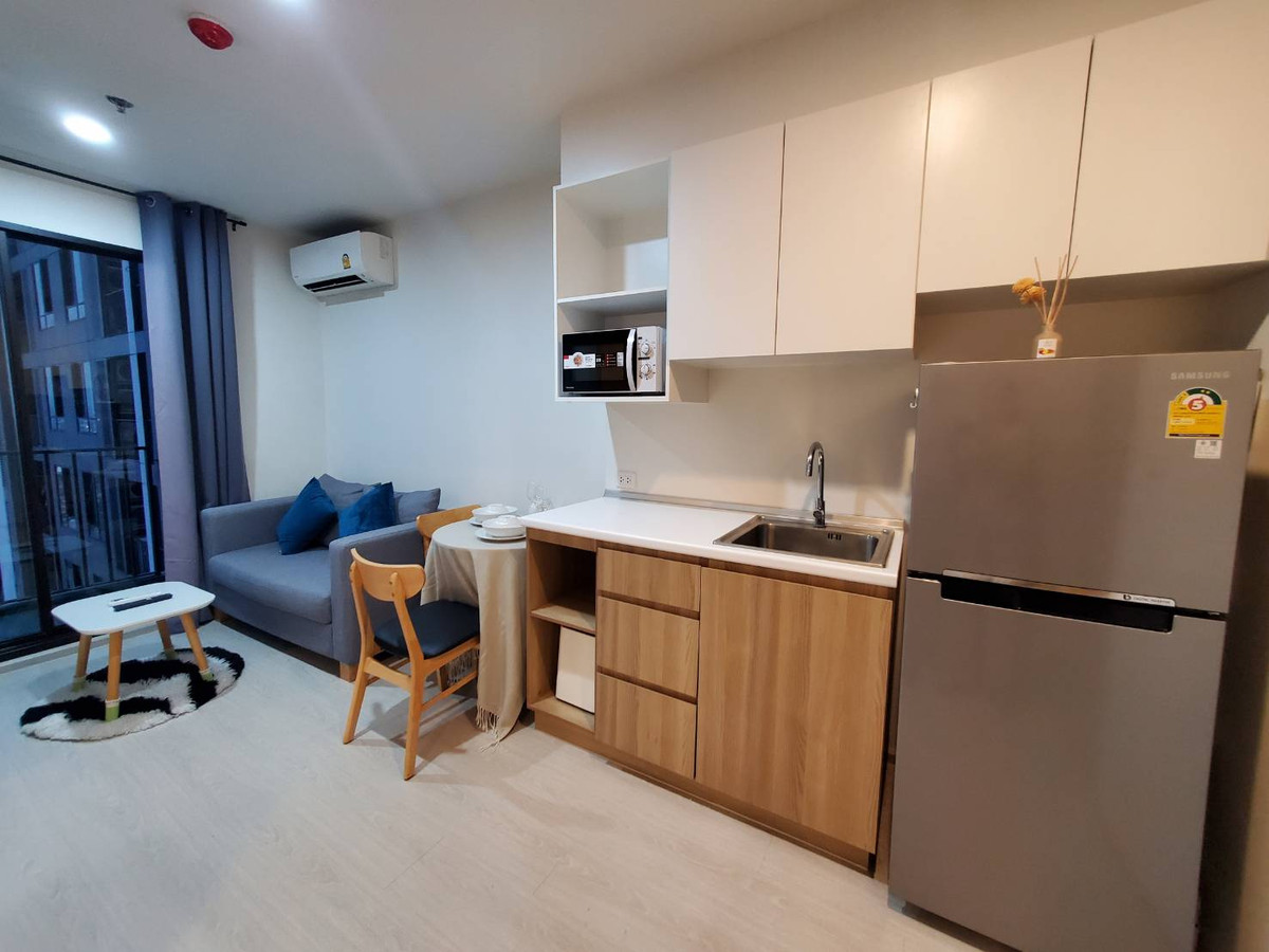 For RentCondoChaengwatana, Muangthong : NueNoble Chaengwattana for rent 12,000 baht 28th floor, beautifully decorated room, complete with electrical appliances. 🔥Near the government center 🔥 and Muang Thong Thani