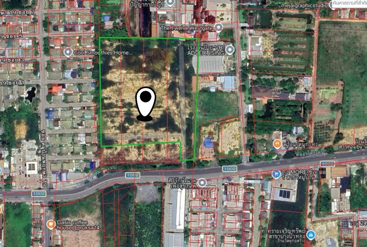 ขายที่ดินนนทบุรี บางใหญ่ บางบัวทอง : ขาย ที่ดิน ติดถนนใหญ่ ที่ดินซอยวัดลาดปลาดุก 14 ไร่ 3 งาน 8 ล้านบาทต่อไร่