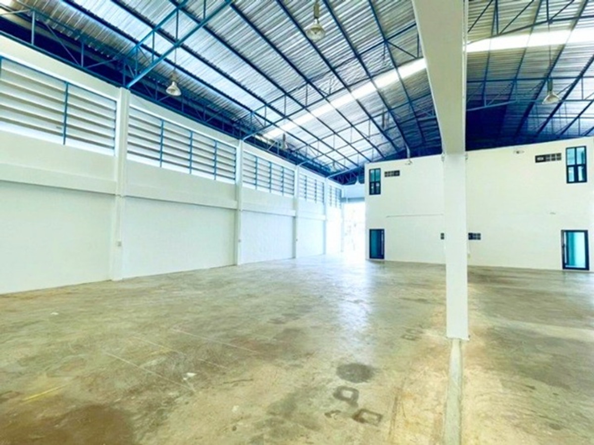 ให้เช่าโกดังมหาชัย สมุทรสาคร : ใกล้ไทวัสดุ บางบอน 800 ม.วัดโพธิ์แจ้ โกดัง โรงงานให้เช่า 860 ตร.ม. พร้อมออฟฟิศ 2 ชั้น 2 นอน 2 น้ำ โกดังกว้าง โปร่งโล่งทำเลเอกชัย บางบอน