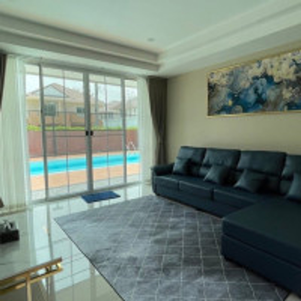 HouseNawamin, Ramindra : Sell/rent luxury mansion Baan Suan Neramit Or Ngoen-Ramintra, full area of ​​1 rai! 5 bedrooms, 5 bathrooms, has a private swimming pool + guest house, 45 million (rent 2 hundred thousand), fully furnished, ready to move in.