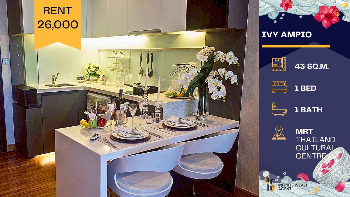 ให้เช่าคอนโดรัชดา ห้วยขวาง : 🏙️✨คอนโดหรู บรรยากาศโรงแรม 5 ดาว ใจกลางรัชดา 💎🌃 ห้องสวย วิวเมืองเต็มตา แสงธรรมชาติสวยทั้งวัน ☀️ เจ้าของดูแลเองอย่างดี พร้อมให้คุณเข้าอยู่แบบพรีเมียม 🛋️🍷