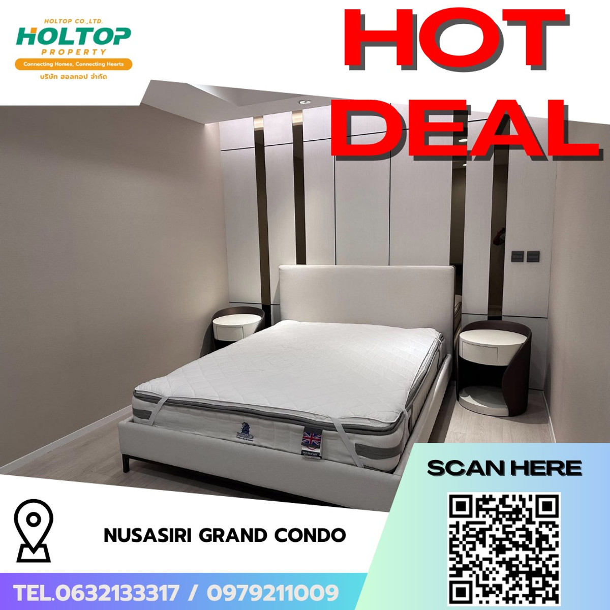 For RentCondoSukhumvit, Asoke, Thonglor : #R9797 🎉 290369 Condo for rent Nusasiri Grand Condo