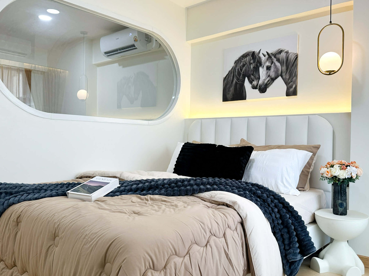 For SaleCondoLadprao, Central Ladprao : K-6844 🔥🔥 Beautiful room, newly renovated, urgent sale! Thanyakarn Condominium, beautiful room, newly renovated, divided into sections, ready to move in.