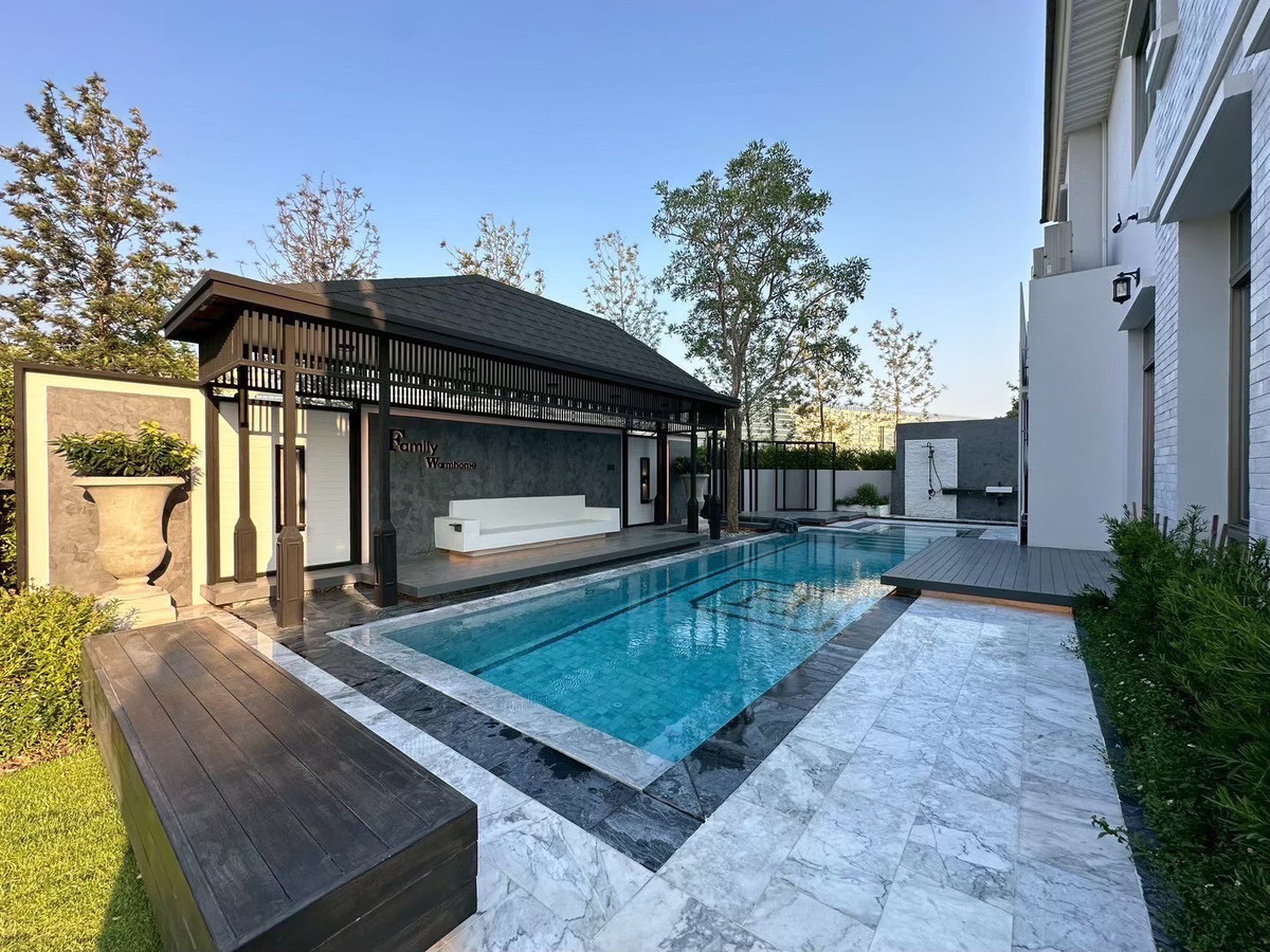 HouseLadkrabang, Suwannaphum Airport : ​🌟 Rare Item! Big luxury houses are hard to find. Private swimming pool near the expressway | Sale 78 million baht / rent 580,000.-/month 📱 061-6161426 / 065-4496399 | 🆔 Line: @whitesand