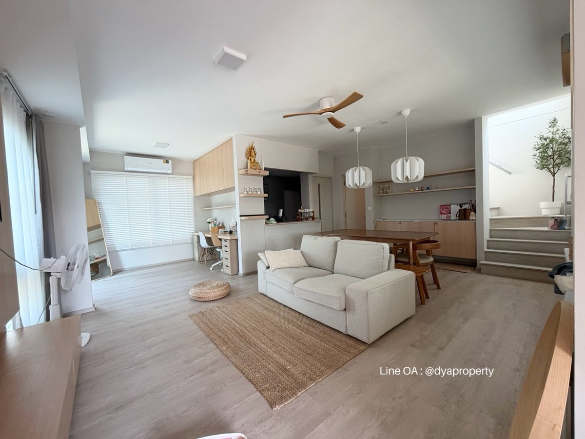 For RentNonthaburi, Bang Yai, Bangbuathong : 2-story semi-detached house for rent, Anya Westgate Village, house ready to move in. Can raise animals In Soi Wat Lat Pla Duk