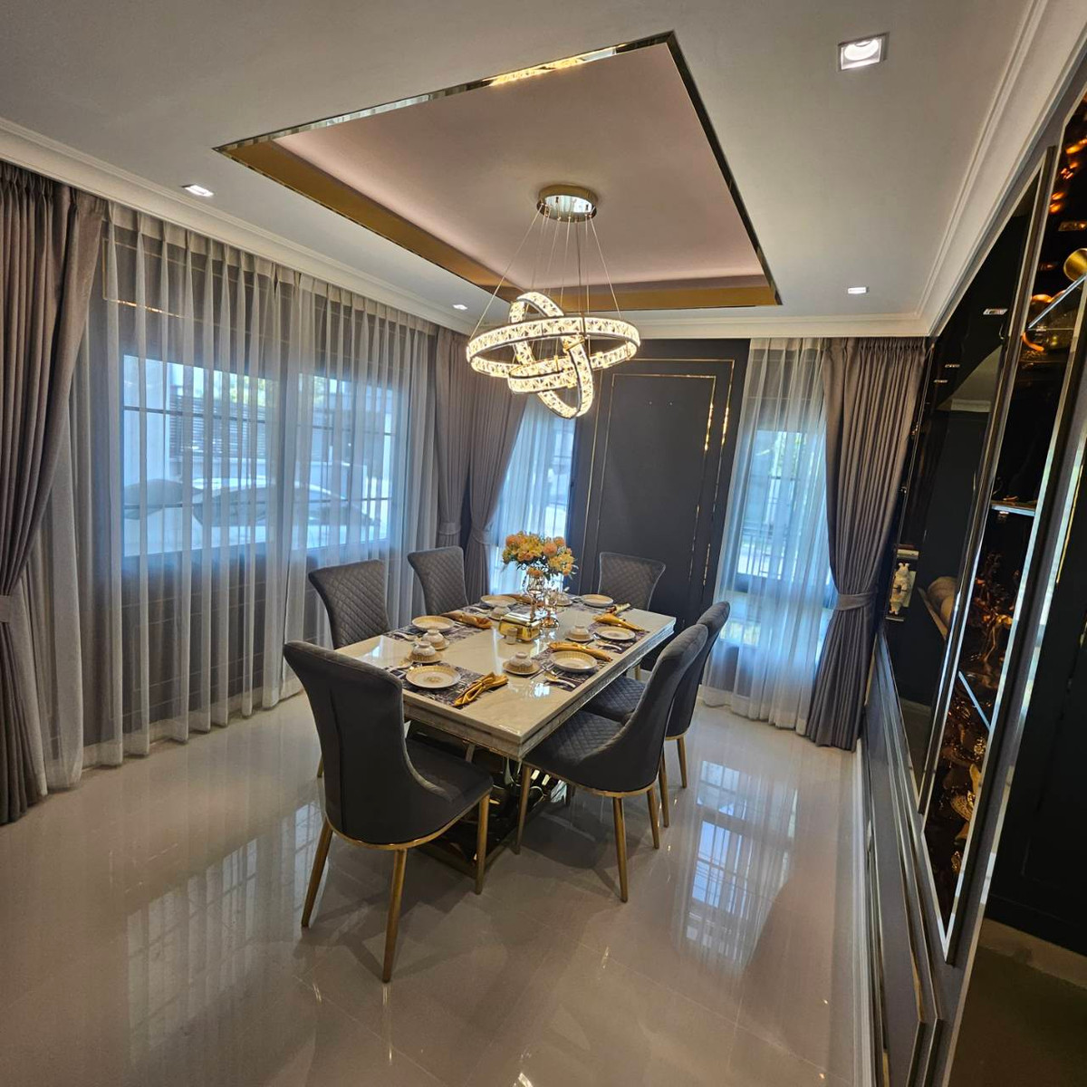 ให้เช่าบ้านบางนา แบริ่ง ลาซาล : ให้เช่าบ้านหรู Fully Furnished  โครงการ Centro Bangna-Srinakarin ใกล้ Mega Bangna (SA-01)