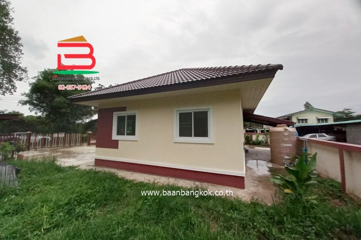 For SaleHousePrachin Buri : Single house on the edge of Si Maha Phot District, area 121 sq m., Highway 3070, Si Maha Phot District, Prachinburi Province.