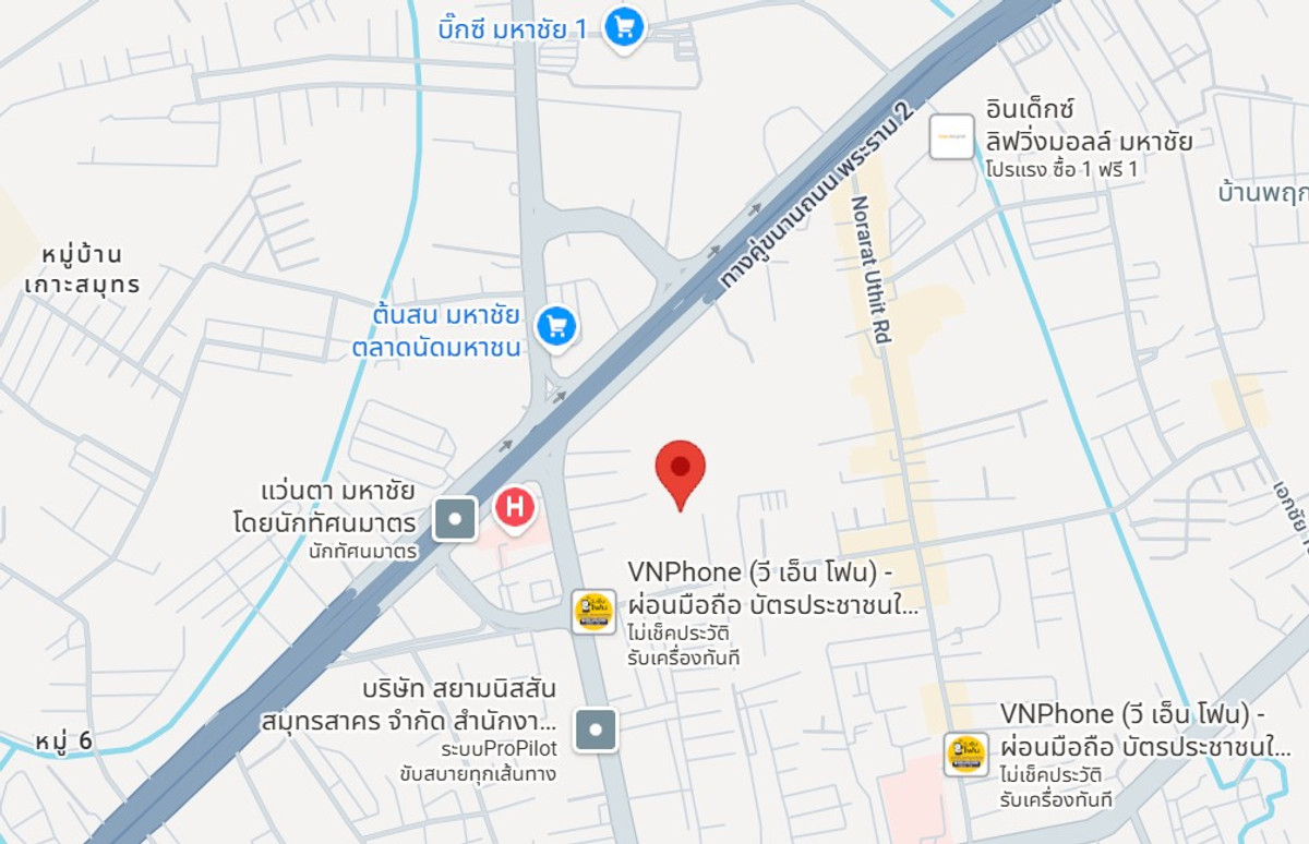 ขายที่ดินมหาชัย สมุทรสาคร : ที่ดินแปลงใหญ่ อ.เมือง สมุทรสาคร