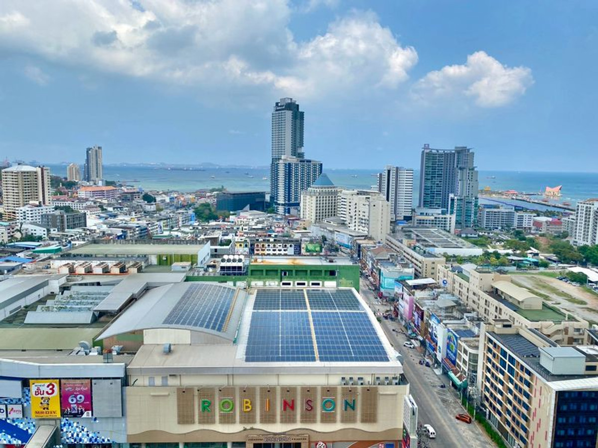 ให้เช่าคอนโดศรีราชา แหลมฉบัง บ้านบึง : ให้เช่า Keen Centre Sriracha ชั้น 20 วิวทะเล ติดสุขุมวิท เฟอร์ครบ ทำความสะอาดฟรี