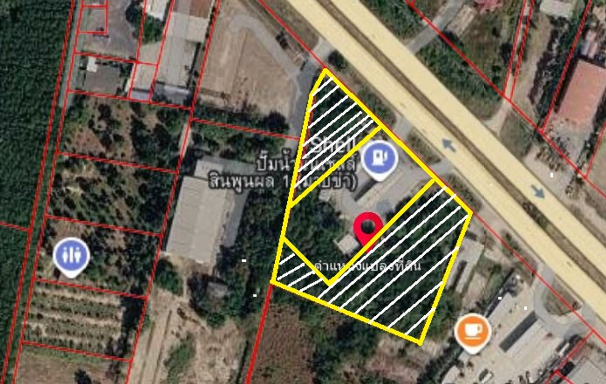 ขายที่ดินระยอง : ขายที่ดินเปล่า ทำเลดี ติดถนนใหญ่ (ทล.36) ต.มาบข่า จ.ระยอง