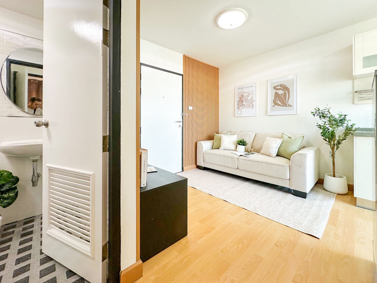 For SaleCondoRama 2, Bang Khun Thian : ✨ Newly decorated, very beautiful! 📢 Smart Condo Rama 2 for sale (Smart Condo Rama 2), Building A, frontmost location 🍃 open view 🧳 just carry your bags and move in!