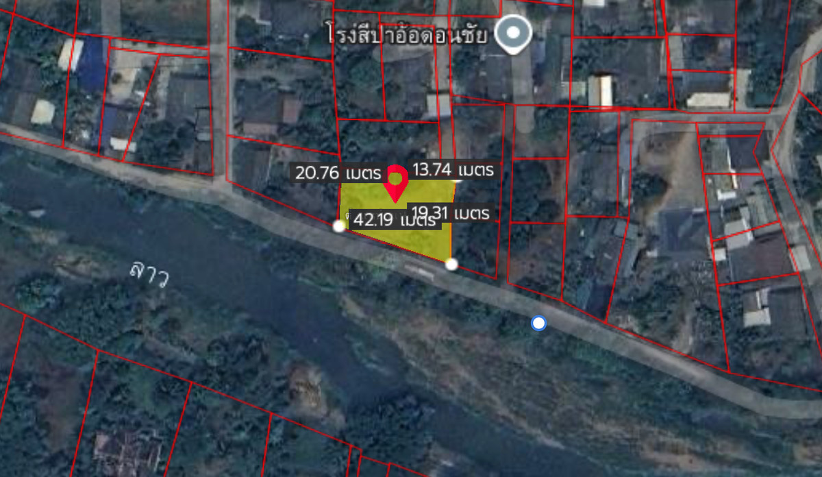 For SaleLandChiang Rai : Land next to the river Chiang Rai Province, Mueang District, Chiang Rai / 88 Sq.wah (For Sale), Riverside Land Mueang Chiang Rai / 88 Sq.wah (FOR SALE) TPM378