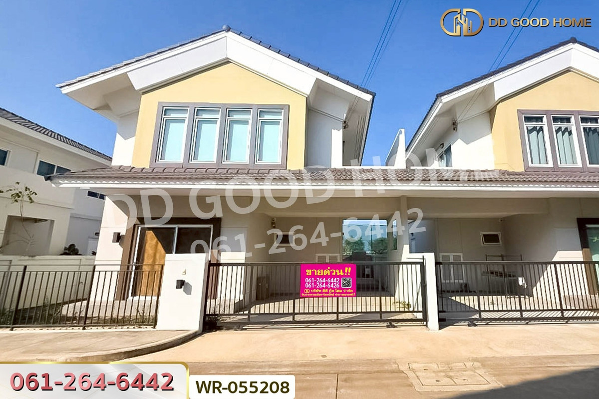 For SalePathum Thani,Rangsit, Thammasat : Twin House, Lake Forest Perfect Place New Ratchaphruek, Pathum Thani, near Robinson Srisaman WR-055208