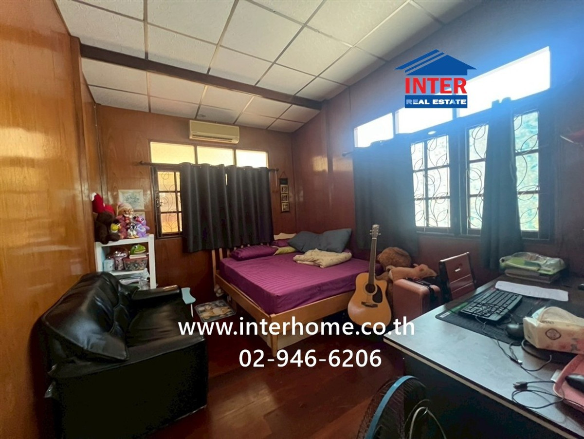 For SaleHouseNonthaburi, Bang Yai, Bangbuathong : 2-story detached house, 113 sq m. Detached house, Soi Wat Som Kliang. Near Phra Pin Market 3 Kanchanaphisek Road, Road 3016 (Pracha Uthit), Bang Yai, Nonthaburi