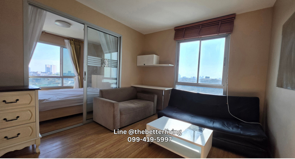 For RentCondoRama3 (Riverside),Satupadit : Condo For Rent The Trust Rama3 Corner room 1 Br Furnished Renovated