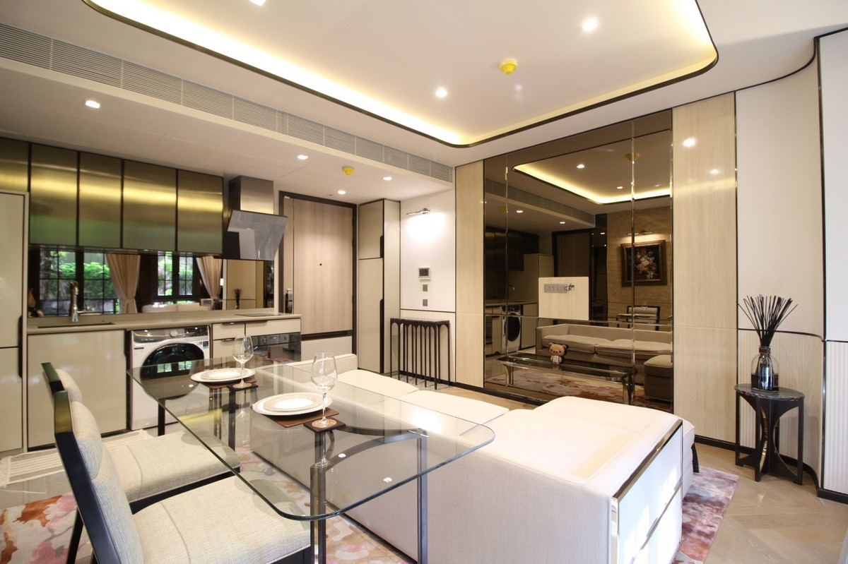 For RentCondoSukhumvit, Asoke, Thonglor : 96923 - Condo for rent, The Reserve Sukhumvit 61, modern classic style, ready to move in.