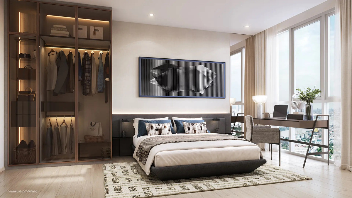 For SaleCondoRama 8, Samsen, Ratchawat : Open to see the real room Real river view, 25 April, 2 bedrooms, starting price 11.3 million baht**