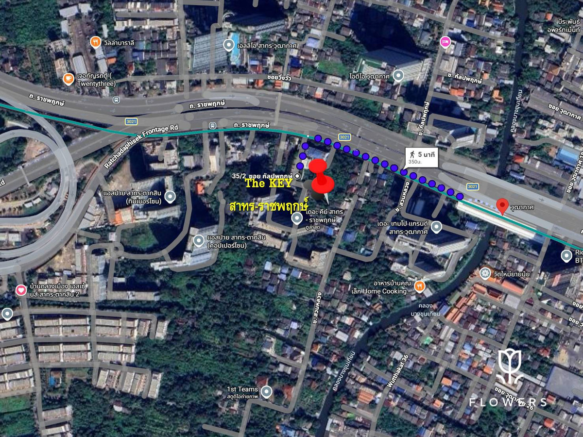 For RentCondoThaphra, Talat Phlu, Wutthakat : ✅✅ Condo for rent: The Key Sathorn-Ratchapruek. Wutthakat Skytrain Station (BTS)