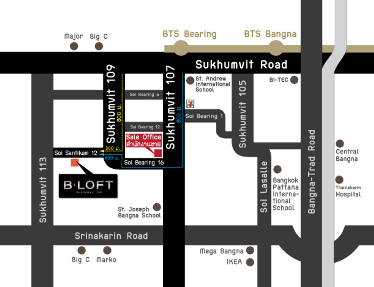 ให้เช่าคอนโดบางนา แบริ่ง ลาซาล : 🏡 ให้เช่าคอนโด บี-ลอฟท์ สุขุมวิท 109