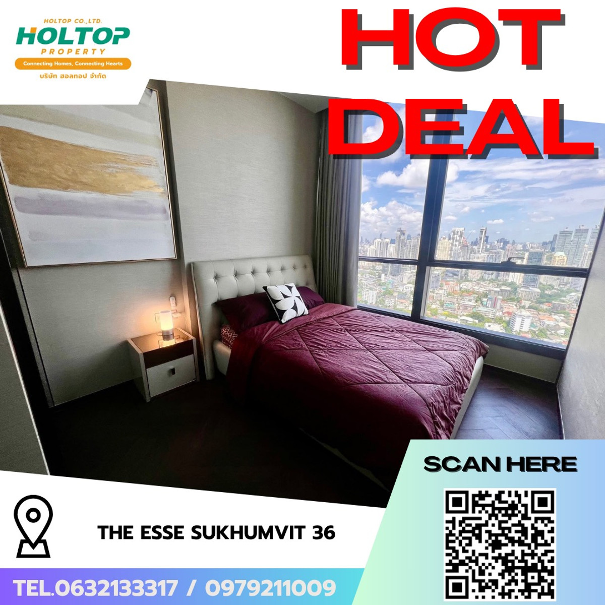 ให้เช่าคอนโดสุขุมวิท อโศก ทองหล่อ : #R9753 🎉 250369 ให้เช่าคอนโด THE ESSE Sukhumvit 36