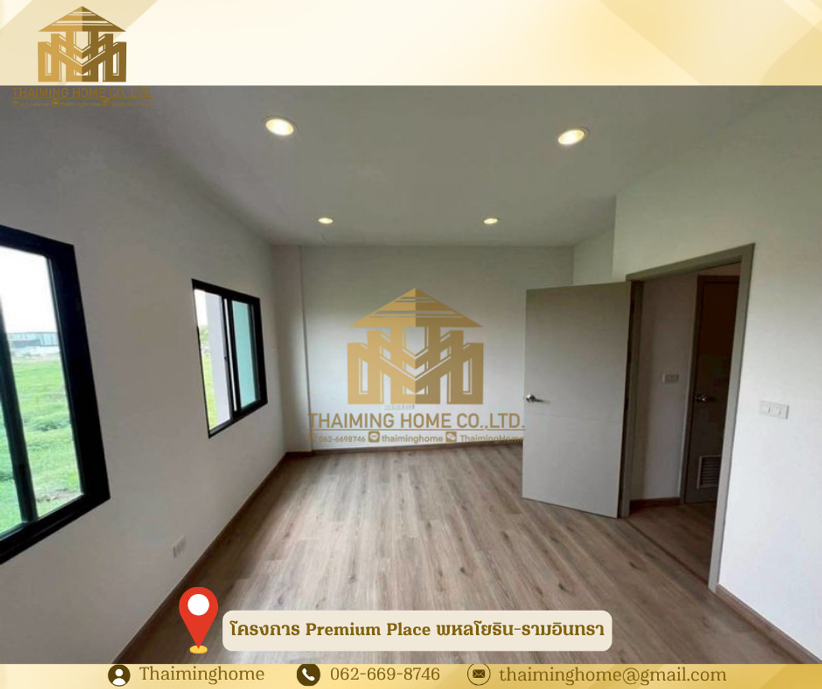 For RentTownhomeNawamin, Ramindra : 3-story townhome for rent, Premium Place Phahonyothin-Ramindra project. Next to Theparak Road (Property Code TT06-1426)