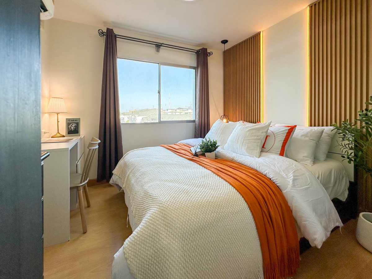 For SaleCondoRama 2, Bang Khun Thian : ✨ Newly decorated, very beautiful! 📢 Smart Condo Rama 2 for sale (Smart Condo Rama 2), Building A, frontmost location 🍃 open view 🧳 just carry your bags and move in!