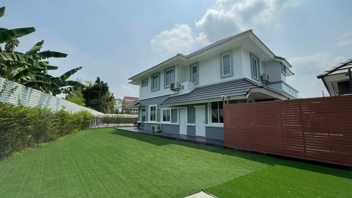 ให้เช่าบ้านนวมินทร์ รามอินทรา : ᚱ ให้เช่า บ้านเดี่ยว 🔥5 ห้องนอน 1 ห้องแม่บ้าน🔥 บ้านสวนเนรมิตร (ออเงิน-รามอินทรา) 320 ตร.ม. ที่จอดรถ 6 คัน ✅ สระว่ายน้ำส่วนตัว