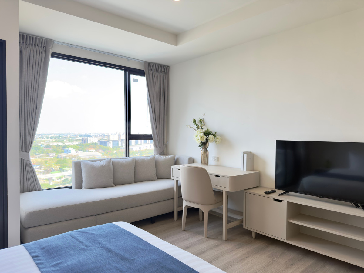 ให้เช่าคอนโดบางนา แบริ่ง ลาซาล : เช่าระยะสั้น 💫ออริจิ้น เพลส บางนา🌳 Studio 28 sq.m.