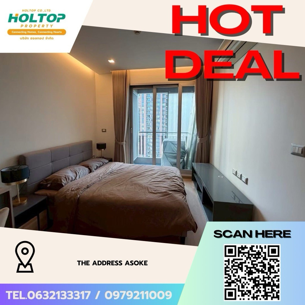 For RentCondoRama9, Petchburi, RCA : #Z5155💥 060469 🔥Condo for rent The Address Asoke