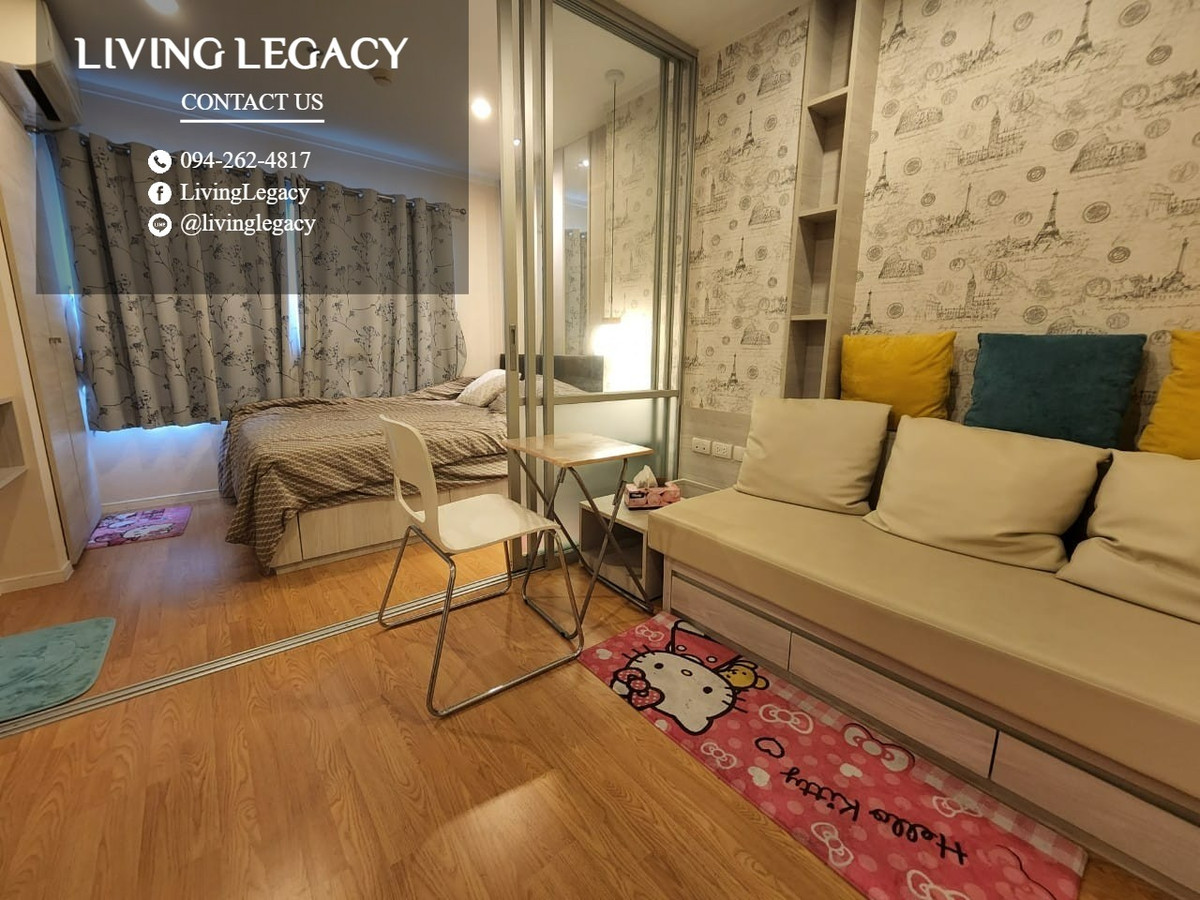 ให้เช่าคอนโดพัฒนาการ ศรีนครินทร์ : LSOGH05G ให้เช่าคอนโด Lumpini Place Srinakarin - Huamark Station 24 ตร.ม. ชั้น 24 ตึก B line id : @livinglegacy