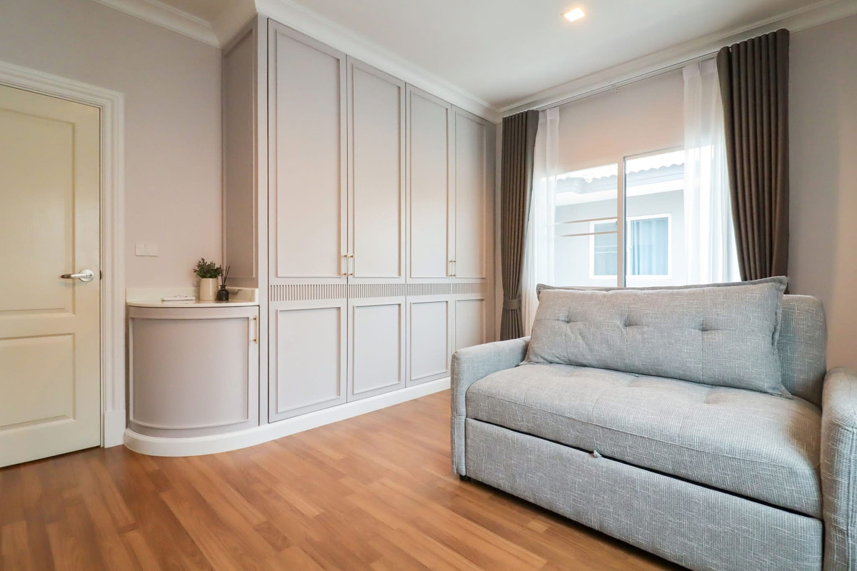 For RentHouseRama5, Ratchapruek, Bangkruai : New single house for rent, Casa Legend Rama 5-Ratchaphruek, 4 bedrooms, full built-ins, near Central Westville.