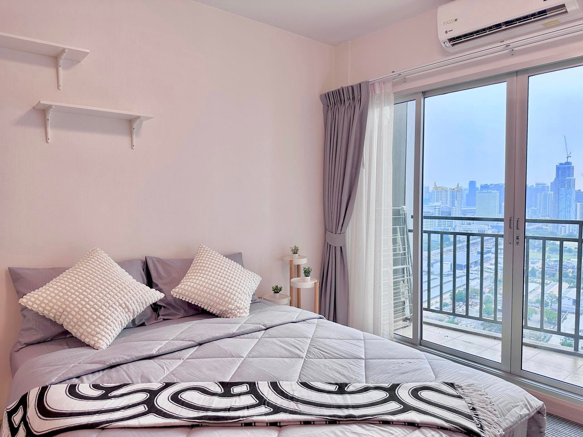 For RentCondoRama9, Petchburi, RCA : For rent: Supalai Veranda Rama 9 | 1 bedroom, 30th floor, city view, fully furnished, ready to move in | 15,000/mo.