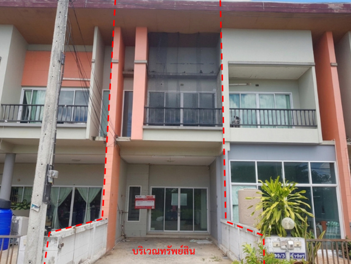 ขายทาวน์โฮมราชบุรี : ขายทาวน์เฮ้าส์ 2 ชั้น 1 คูหา ถนนเจดีย์หัก-เขางู ทล.3291 จังหวัดราชบุรี สภาพดี ราคาคุ้มค่า