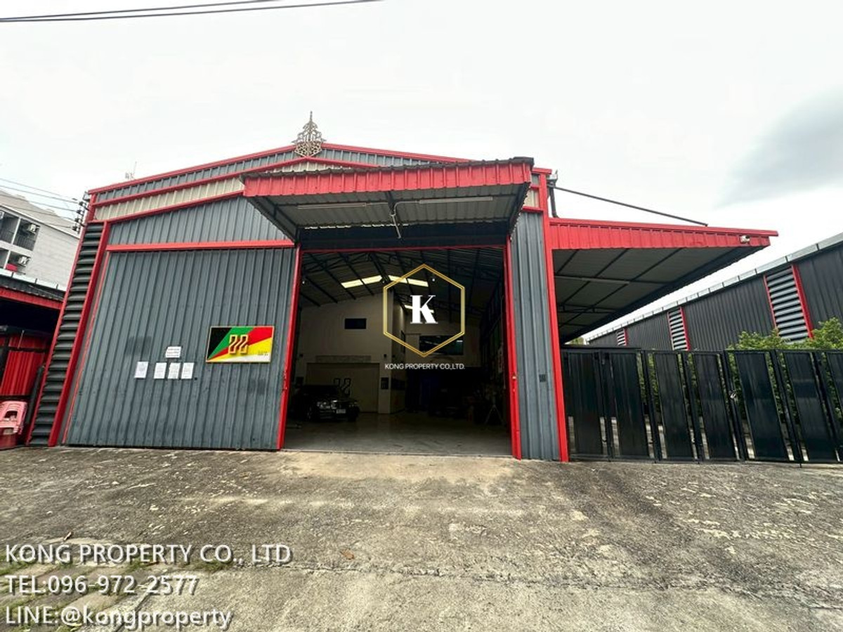 For RentWarehouseLadprao101, Happy Land, The Mall Bang Kapi : Warehouse for rent, Lat Phrao, Wang Thonglang, Bangkok, 400 sq m, with 2-story office.