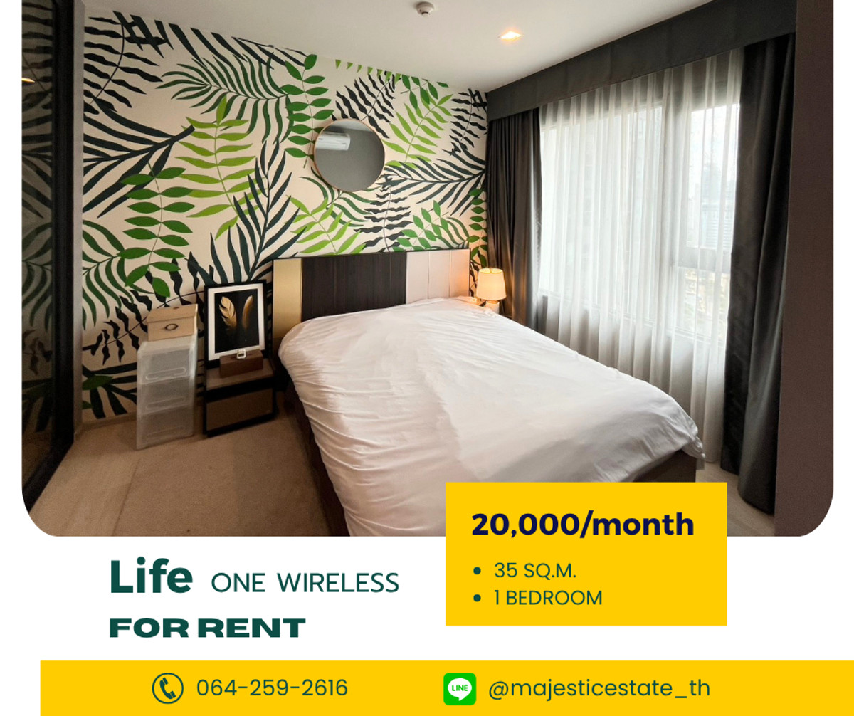 ให้เช่าคอนโดวิทยุ ชิดลม หลังสวน : ให้เช่า Life One Wireless คอนโดใจกลางเมือง ใกล้ BTS เพลินจิต Central Embassy ห้องสวย แต่งครบ พร้อมอยู่ เหมาะกับ Expat / คนทำงานย่าน CBD