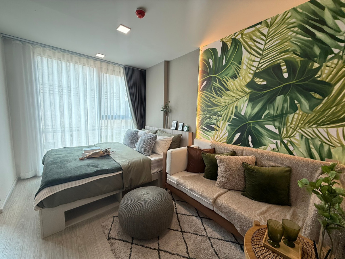 CondoOnnut, Udomsuk : Condo Atmoz Oasis On Nut, Room 1Bedroom Exclusive, special price 1.89 million baht. If interested, contact Nong T.0842388832 Owner, selling it himself, entire room furniture.  Near the Yellow Line, Si Nut Station.