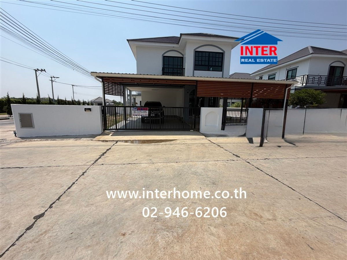 For SaleHouseBuri Ram : 2-story detached house, 67.9 sq m, Thada Diasis Village. Near Sarasas Witaed Buriram School, Soi Thada Soi 2, Road No. 3021 Road number 288 (Luang Mueang Road) Mueang Buriram, Buriram